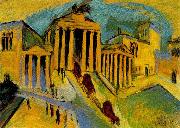 Ernst Ludwig Kirchner Brandenburger Tor oil